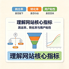黑河建站-理解网站核心指标：跳出率、转化率与用户粘性