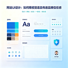 黑河建站-网站UI设计：如何用视觉语言传递品牌信任感